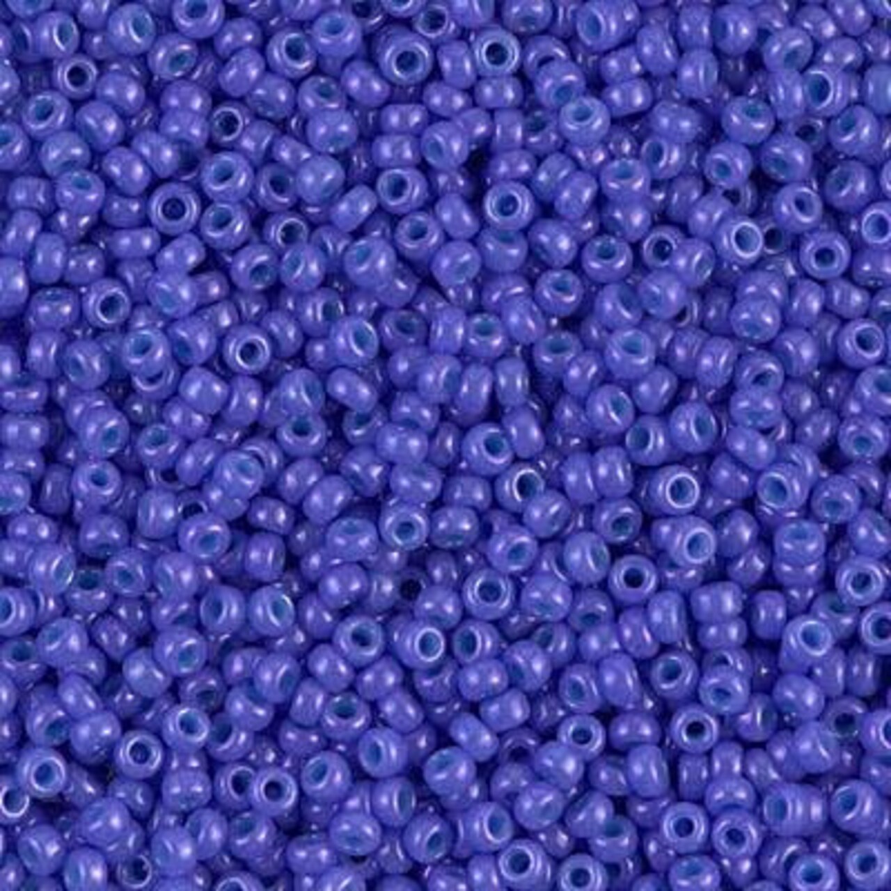 Miyuki 11 Round Seed Bead, 11-1477, Dyed Opaque Bright Purple, 13 grams